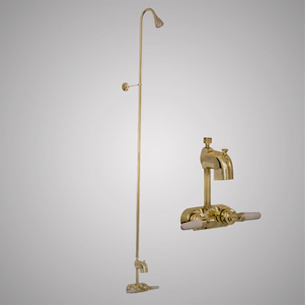 Code-Compliant Faucet with Riser and Shower Head