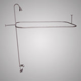 Code-Compliant Tub Faucet with Shower Rod, Riser and Shower Head