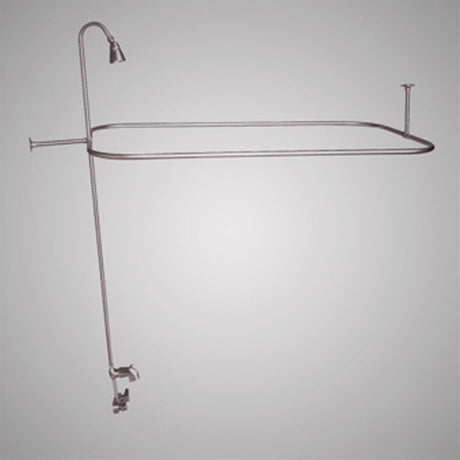 Code-Compliant Tub Faucet with Shower Rod, Riser and Shower Head