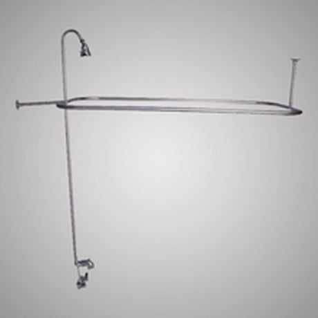Code-Compliant Tub Faucet with Shower Rod, Riser and Shower Head