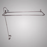Code-Compliant Tub Faucet with Shower Rod, Riser and Shower Head
