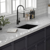 Colby Stainless Steel Single-Bowl Undermount Sink with Offset Drain - Gunmetal Black