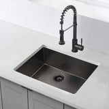 Colby Stainless Steel Single-Bowl Undermount Sink with Offset Drain - Gunmetal Black
