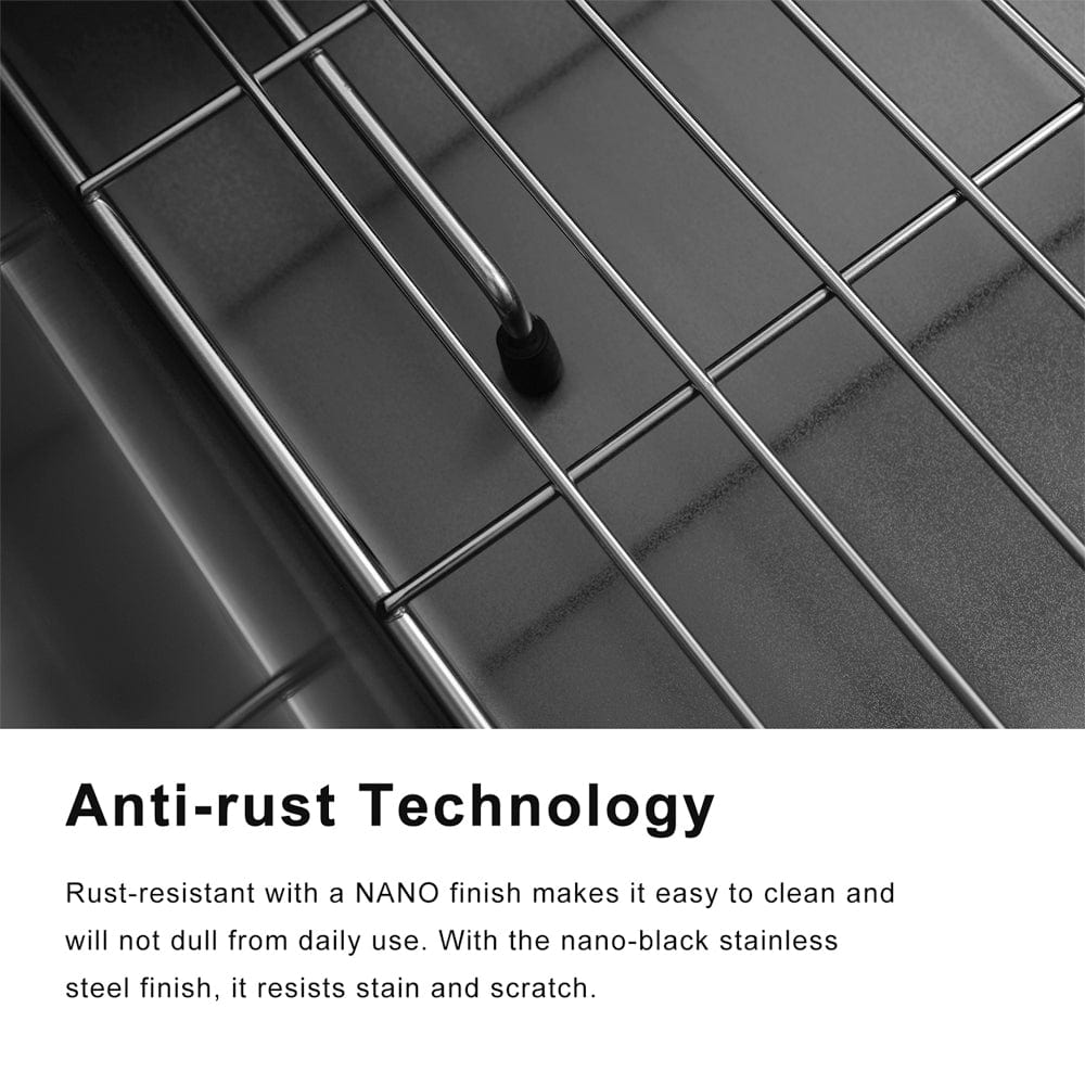 Colby Stainless Steel Single-Bowl Undermount Sink with Offset Drain - Gunmetal Black