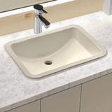 Colchester Vitreous China Rectangular Undermount Sink - Bisque