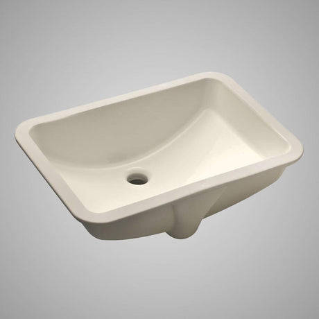 Colchester Vitreous China Rectangular Undermount Sink - Bisque