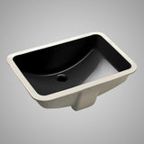Colchester Vitreous China Rectangular Undermount Sink - Ebony