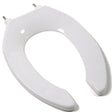 Commercial Heavy Duty Open Front Less Cover Premium Plastic Toliet Seat