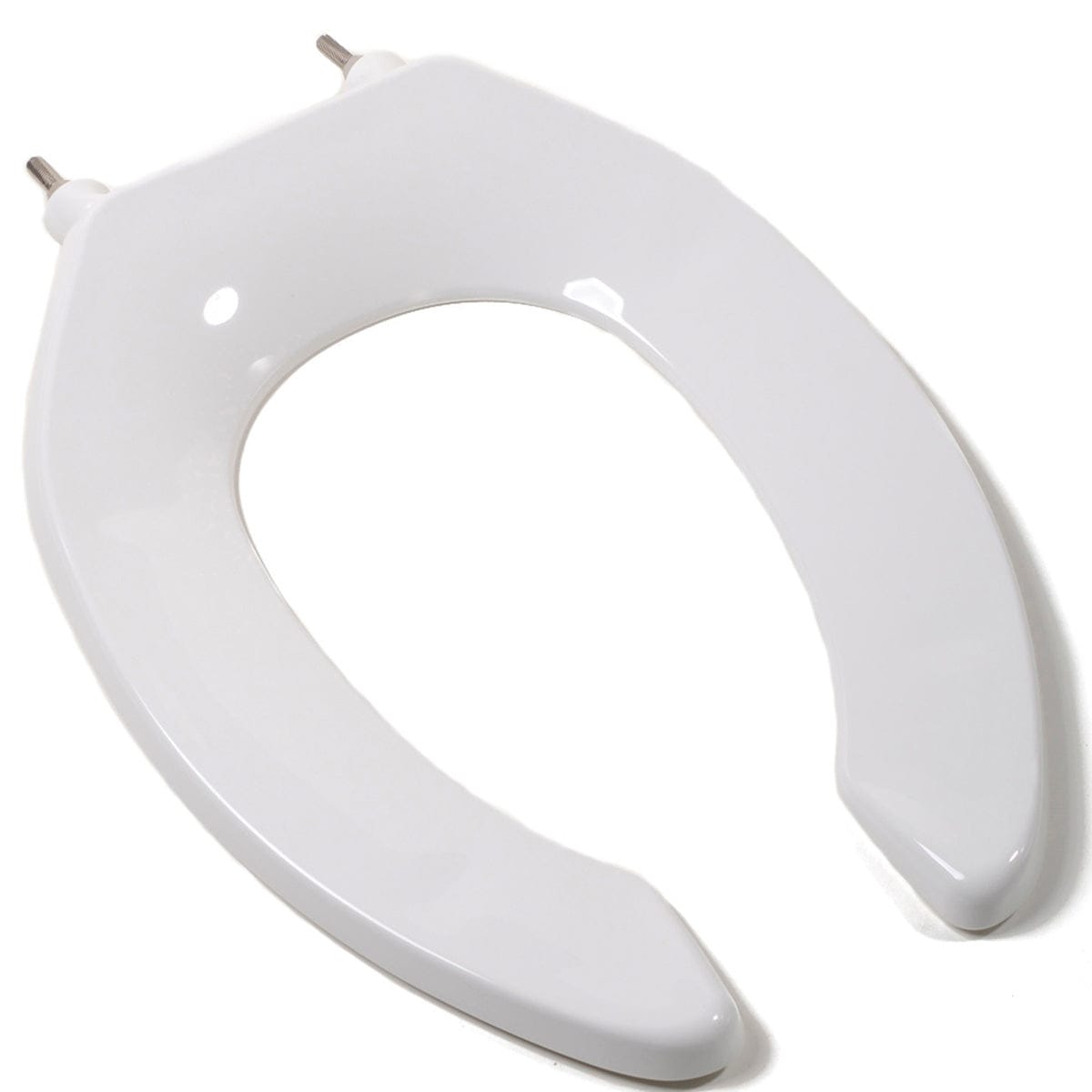 Commercial Heavy Duty Open Front Less Cover Premium Plastic Toliet Seat