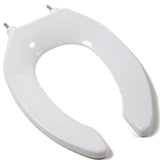 Commercial Heavy Duty Open Front Less Cover Premium Plastic Toliet Seat