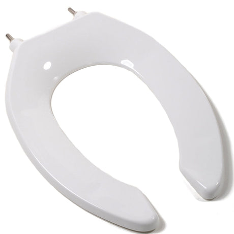 Commercial Heavy Duty Open Front Less Cover Premium Plastic Toliet Seat