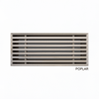 Contemporary Linear Natural Wood Air Grille with Removable Core