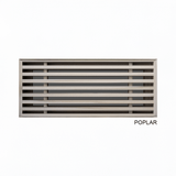 Contemporary Linear Natural Wood Air Grille with Removable Core