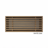 Contemporary Linear Natural Wood Air Grille with Removable Core
