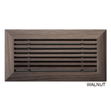 Contemporary Linear Natural Wood Framed Air Grille with Removable Core