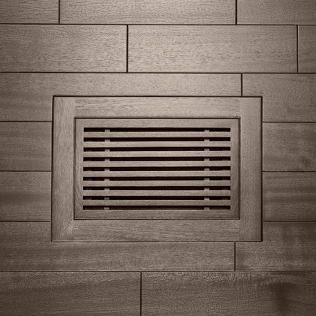 Contemporary Natural Wood Floor Register with Removable Core