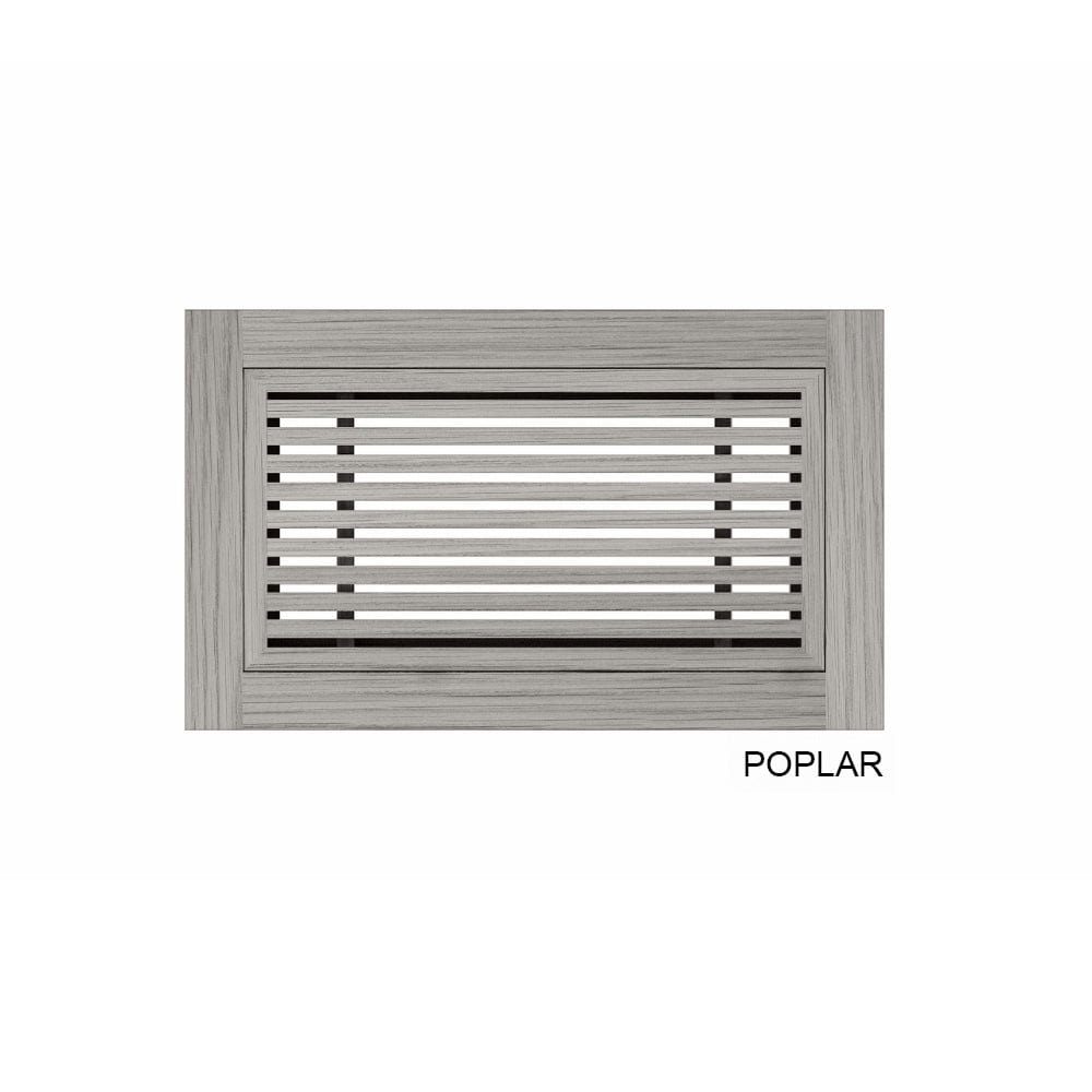 Contemporary Natural Wood Floor Register with Removable Core