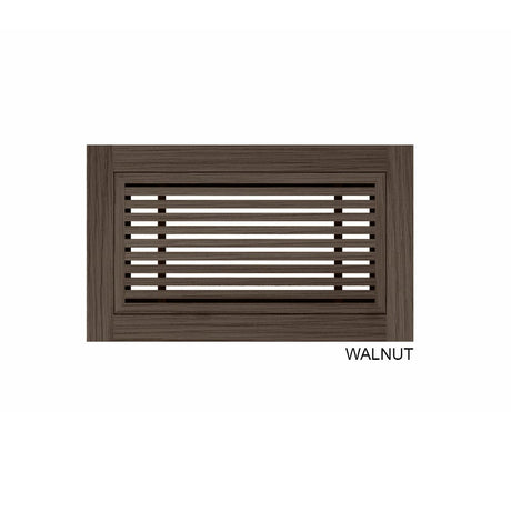 Contemporary Natural Wood Floor Register with Removable Core