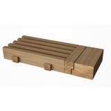 Contemporary Natural Wood Floor Register with Removable Core
