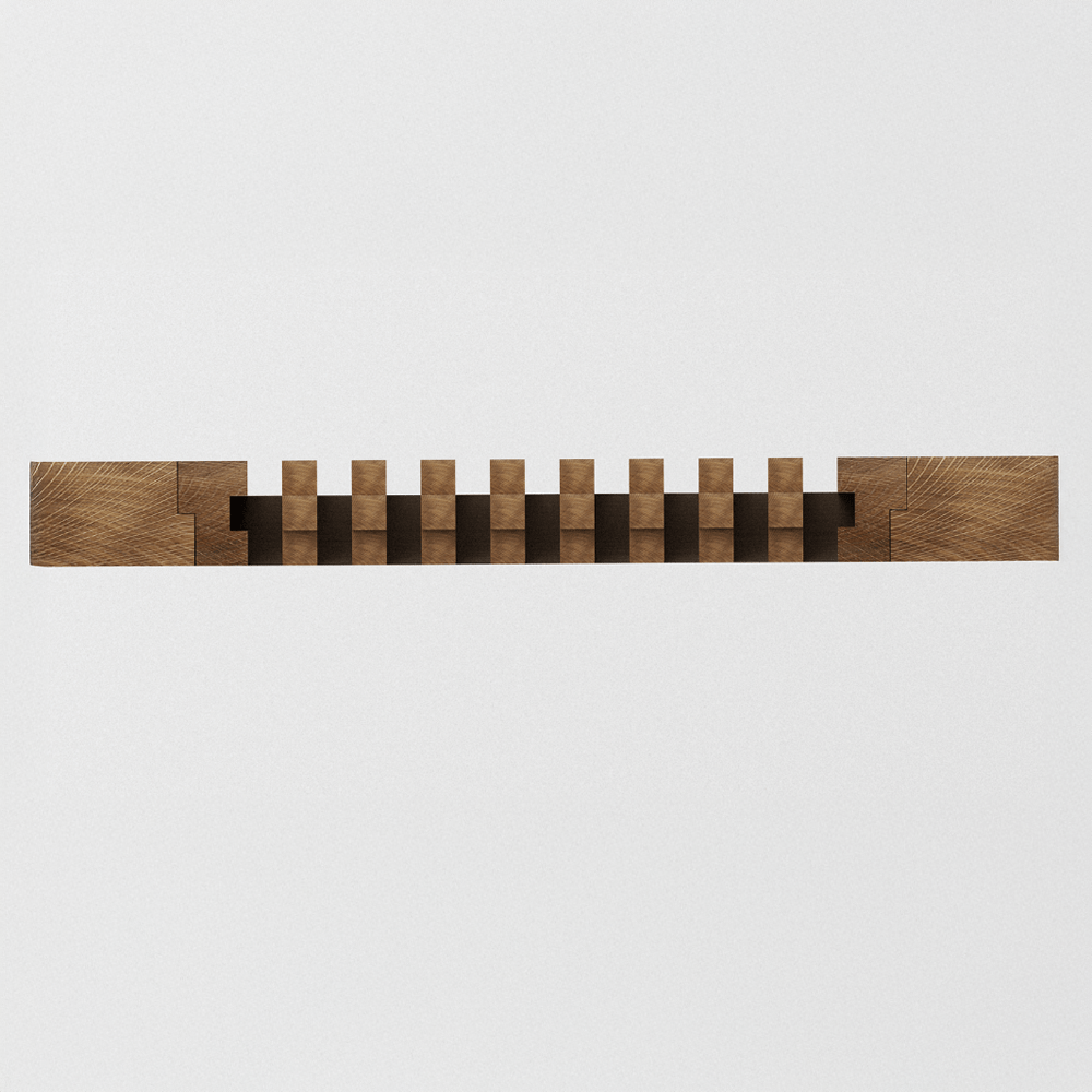 Contemporary Natural Wood Floor Register with Removable Core