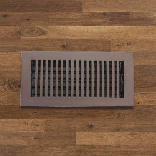 Contemporary Solid Brass Floor Register