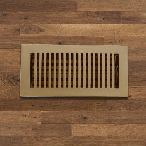 Contemporary Solid Brass Floor Register