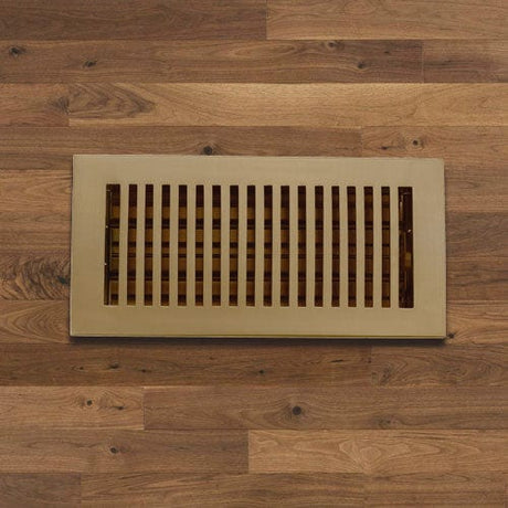 Contemporary Solid Brass Floor Register