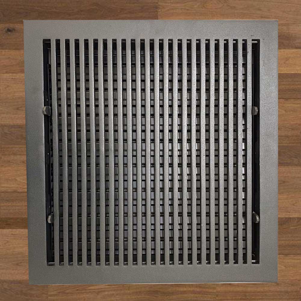Contemporary Solid Brass Floor Register - Special Order Sizes
