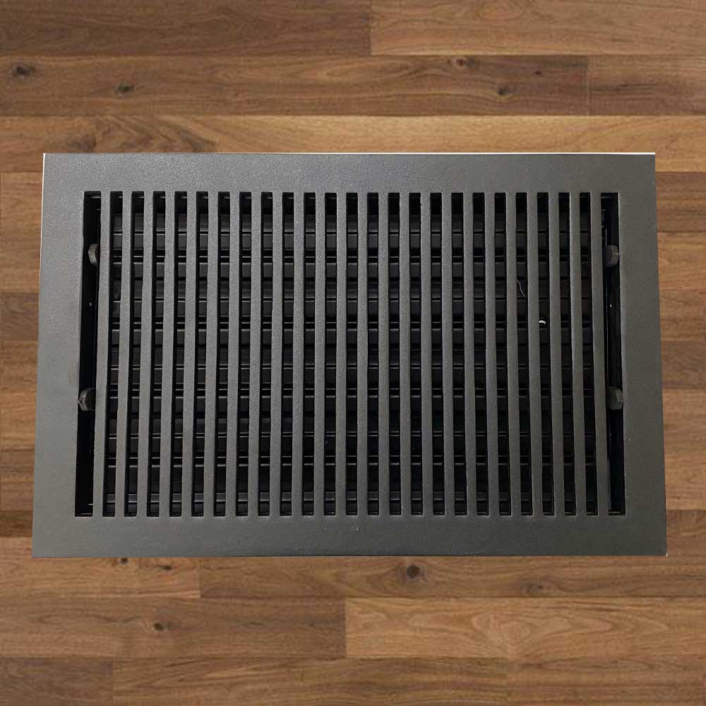 Contemporary Solid Brass Floor Register - Special Order Sizes