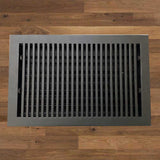 Contemporary Solid Brass Floor Register - Special Order Sizes