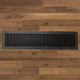 Contemporary Solid Brass Floor Register - Special Order Sizes