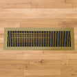 Contemporary Solid Brass Floor Register - Special Order Sizes