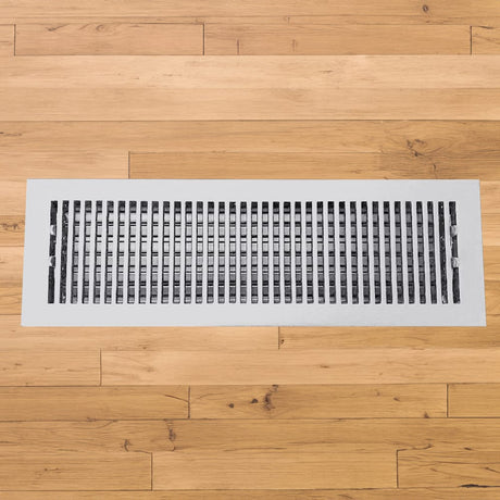 Contemporary Solid Brass Floor Register - Special Order Sizes