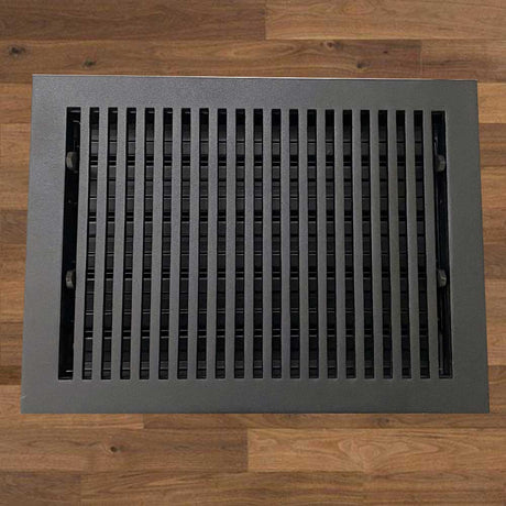 Contemporary Solid Brass Floor Register - Special Order Sizes