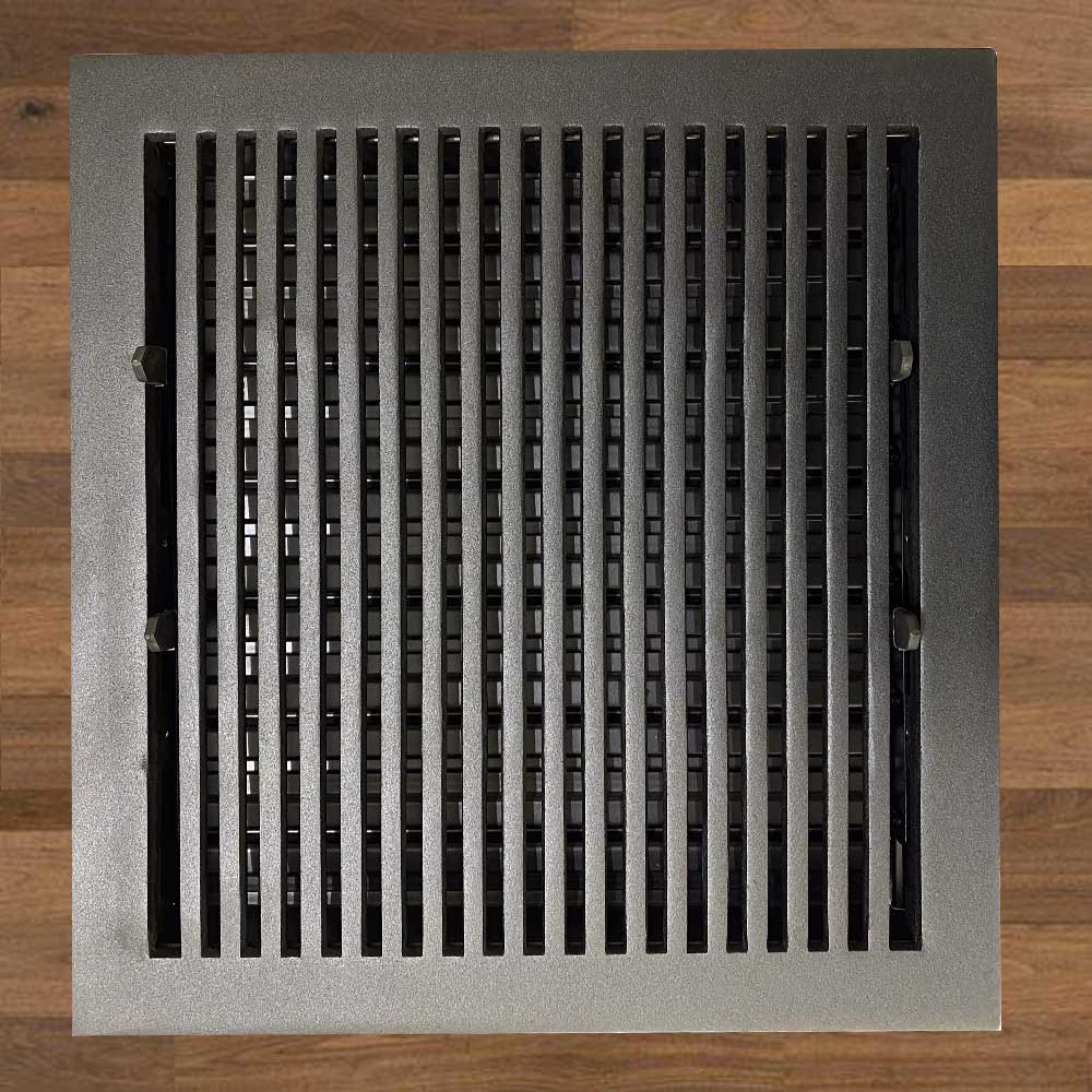 Contemporary Solid Brass Floor Register - Special Order Sizes