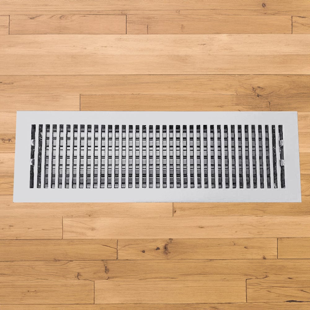 Contemporary Solid Brass Floor Register - Special Order Sizes