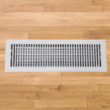 Contemporary Solid Brass Floor Register - Special Order Sizes