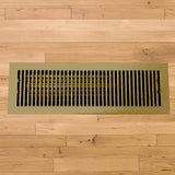 Contemporary Solid Brass Floor Register - Special Order Sizes