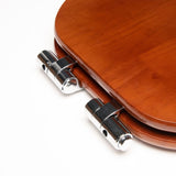 Contemporary Solid Oak Wood Slow Close Toilet Seat