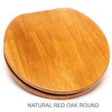 Contemporary Solid Oak Wood Slow Close Toilet Seat
