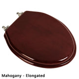 Contemporary Solid Oak Wood Slow Close Toilet Seat