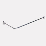 Corner Solid Brass Shower Rod with Ceiling Support