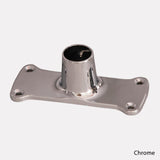 Corner Solid Brass Shower Rod with Ceiling Support