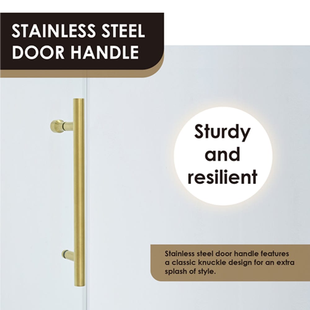 Cosette 60" W x 58" H Single Sliding Frameless Tub Door with Clear Glass
