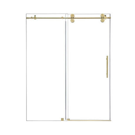 Cosette 60" W x 78" H Single Sliding Frameless Shower Door with Clear Glass