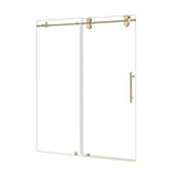 Cosette 60" W x 78" H Single Sliding Frameless Shower Door with Clear Glass
