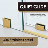 Cosette 60" W x 78" H Single Sliding Frameless Shower Door with Clear Glass