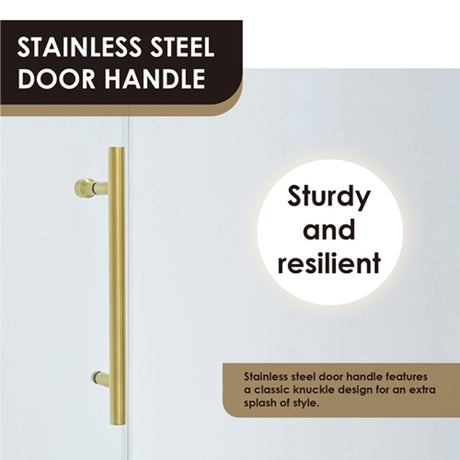 Cosette 60" W x 78" H Single Sliding Frameless Shower Door with Clear Glass