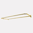 D-Shaped Solid Brass Shower Rod