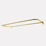 D-Shaped Solid Brass Shower Rod